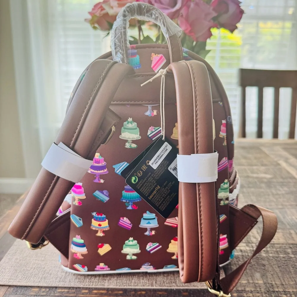 Loungefly Disney Princess Cakes Mini Backpack with Piped Icing Trim - Picture 2 of 6